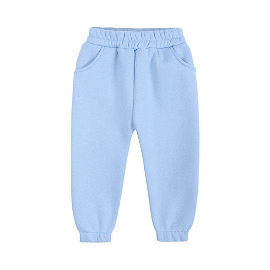 Fashion Baby Kid Big Kid Unisex Solid Color Pants