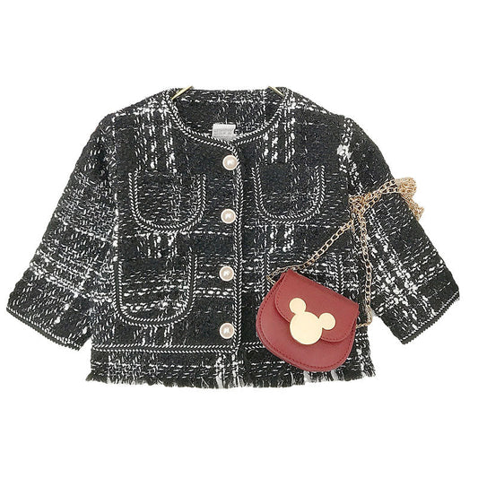 Baby Kid Girls Checked Jackets Outwears