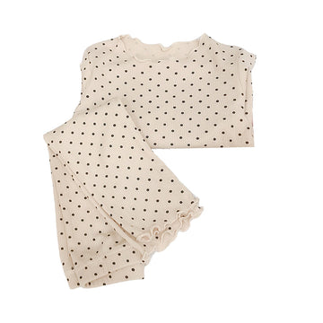 2 Pieces Set Baby Kid Girls Polka dots Tops And Pants