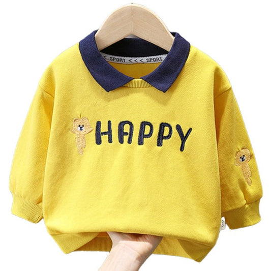 Baby Kid Girls Boys Letters Animals Cartoon Embroidered Hoodies Swearshirts