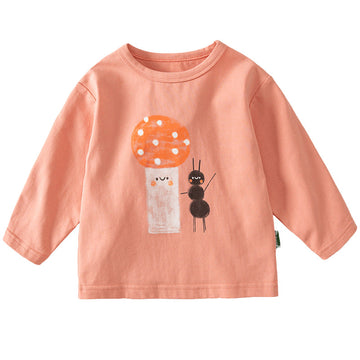 Baby Kid Unisex Letters Cartoon Print Tops