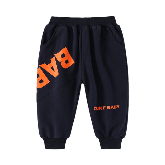 Baby Kid Boys Letters Sports Pants