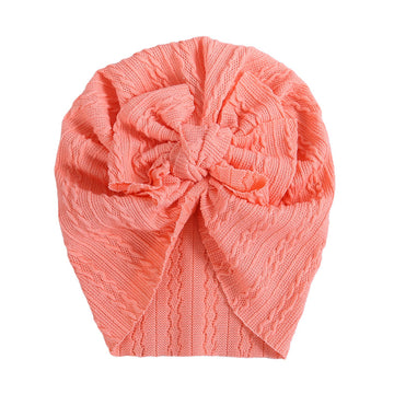 Baby Girls Solid Color Bow Hats