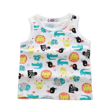 Baby Kid Girls Boys Fruit Cartoon Print Tank Tops