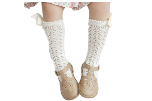 Baby Kid Girls Solid Color Socks