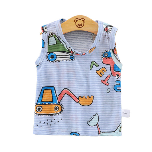 Baby Kid Unisex Cartoon Tank Tops