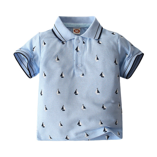 Baby Kid Boys Print Polo Shirts