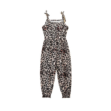 Baby Kid Girls Leopard print Jumpsuits