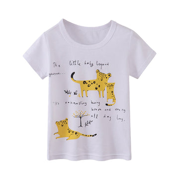 Baby Kid Boys Letters Animals Print T-Shirts