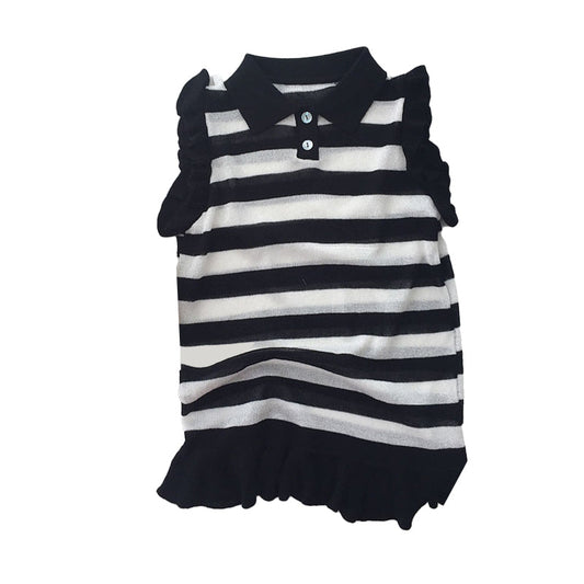 Baby Kid Girls Striped Crochet Dresses