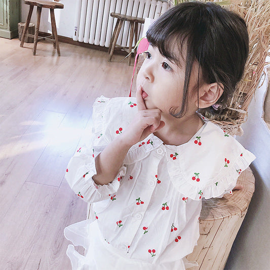 Baby Kid Girls Fruit Blouses