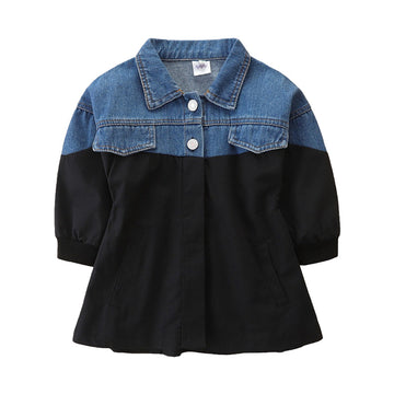 Baby Kid Girls Color-blocking Jackets Outwears