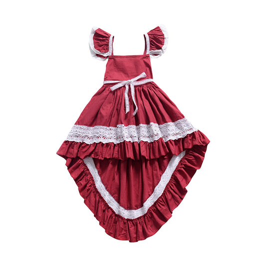 Baby Kid Girls Bow Lace Dresses