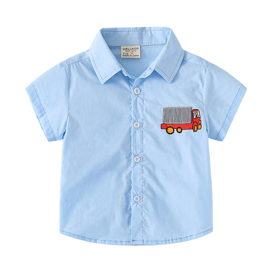 Baby Kid Unisex Car Print Shirts