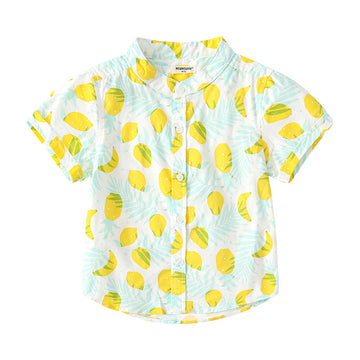 Baby Kid Boys Plant Graphic Print Shirts