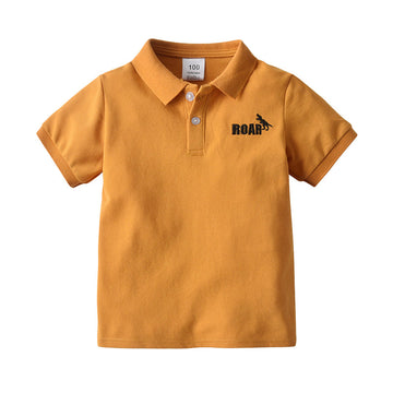 Baby Kid Boys Letters Embroidered Polo Shirts