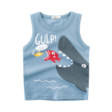 Baby Kid Unisex Cartoon Tank Tops