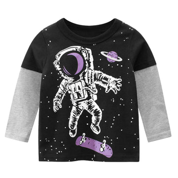 Baby Kid Unisex Polka dots Cartoon Print Tops