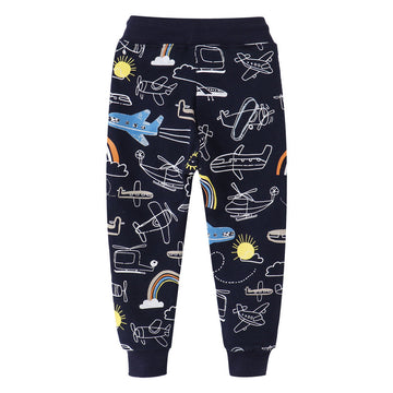 Baby Kid Boys Cartoon Print Sports Pants