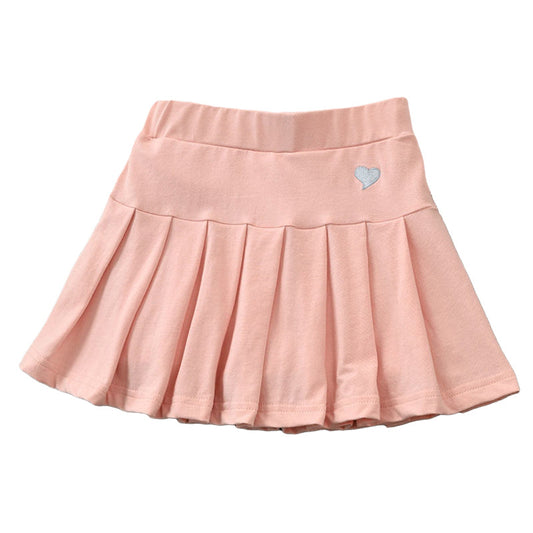 Baby Kid Big Kid Girls Love heart Embroidered Skirts