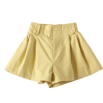 Fashion Kid Girls Solid Color Shorts