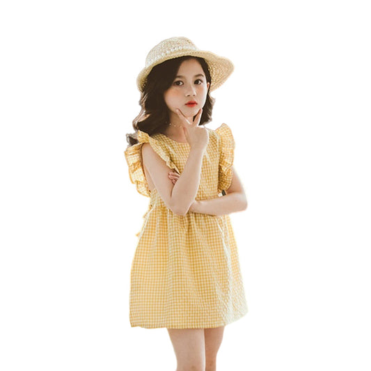 Kid Big Kid Girls Checked Dresses