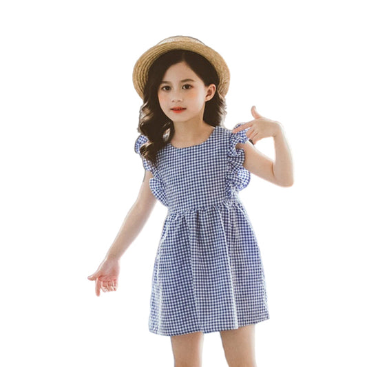 Kid Big Kid Girls Checked Dresses