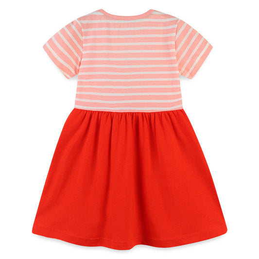 Baby Kid Girls Striped Fruit Dresses