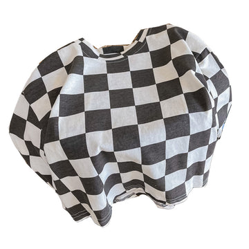 Baby Kid Unisex Checked Tops