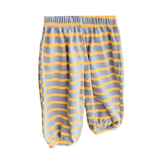 Baby Kid Girls Boys Striped Color-blocking Pants