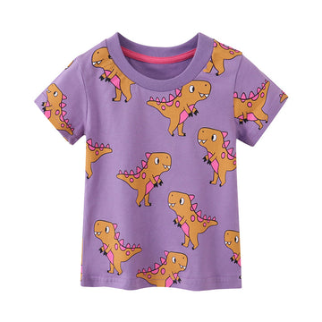 Baby Kid Girls Dinosaur Print T-Shirts