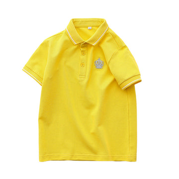 Baby Kid Big Kid Boys Striped Embroidered Polo Shirts