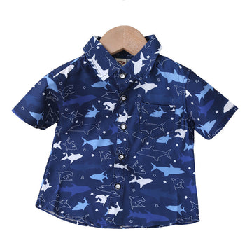 Baby Kid Boys Animals Star Print Shirts