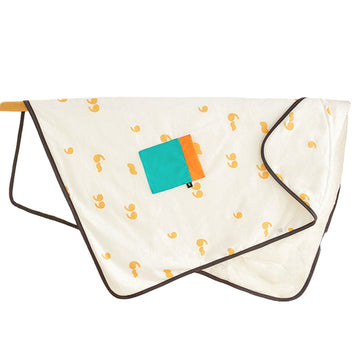 Girls Boys Color-blocking Cartoon Print Accessories Blankets