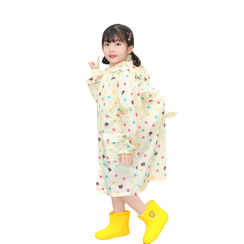 Kid Unisex Cartoon Star Print Accessories Rain Gear