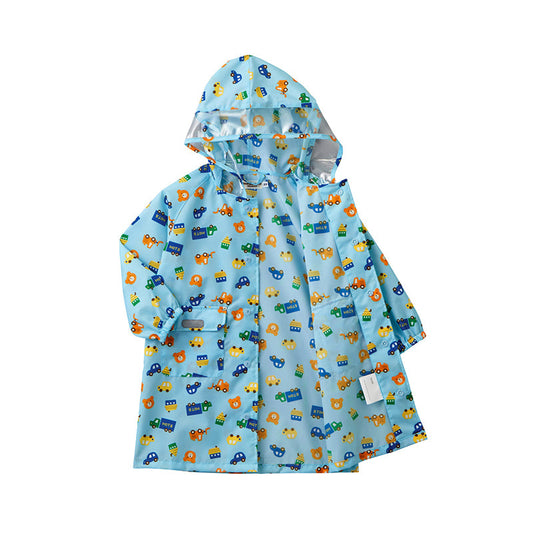 Girls Boys Car Cartoon Bow Print Accessories Rain Gear