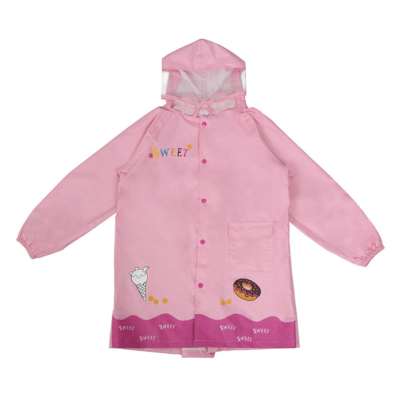 Girls Cartoon Print Accessories Rain Gear