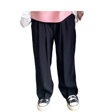 Baby Kid Unisex Solid Color Pants Trousers