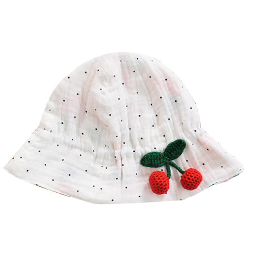 Baby Girls Fruit Polka dots Print Accessories Hats