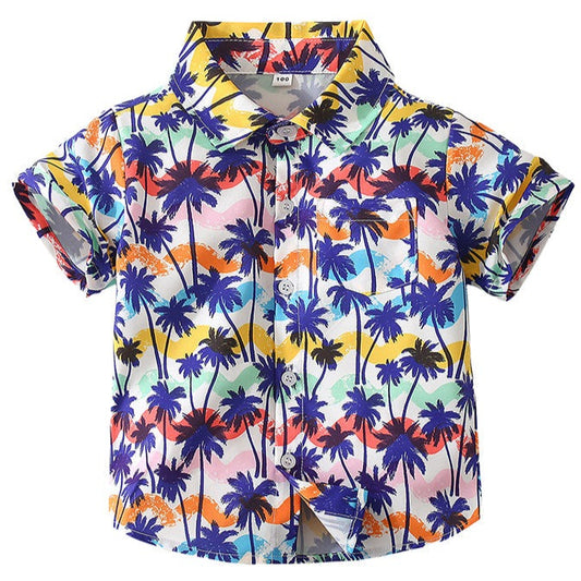 Baby Kid Boys Tropical print Shirts