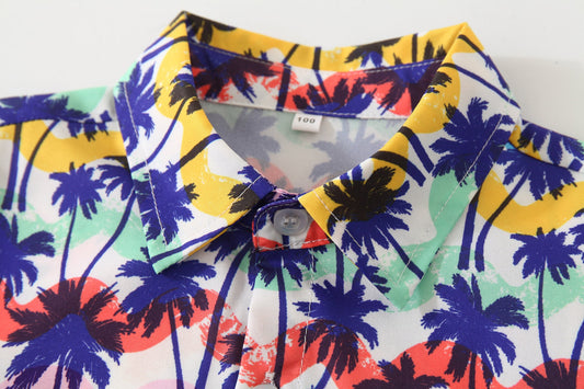 Baby Kid Boys Tropical print Shirts