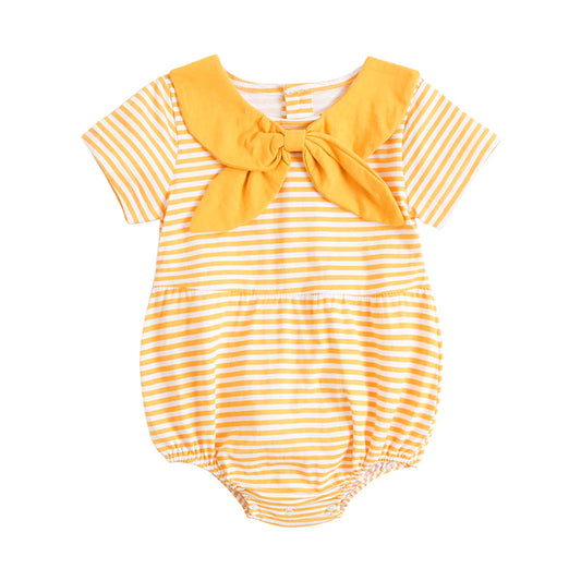 Baby Kid Girls Striped Rompers