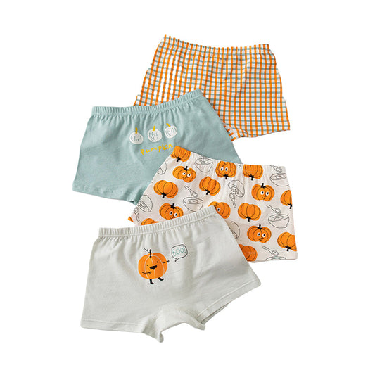 Cute Baby Kid Boys Flower Fruit Animals Cartoon Print Underwears