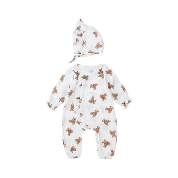 Baby Kid Girls Animals Cartoon Print Jumpsuits