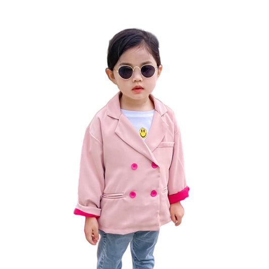 Fashion Baby Kid Girls Solid Color Blazers Jackets Outwears