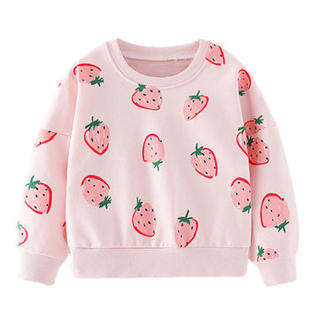 Baby Kid Girls Fruit Print Hoodies Swearshirts