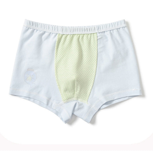 Cute Baby Kid Boys Solid Color Striped Cartoon Print Underwears