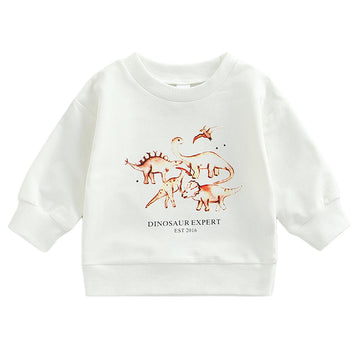 Baby Kid Unisex Dinosaur Print Hoodies Swearshirts