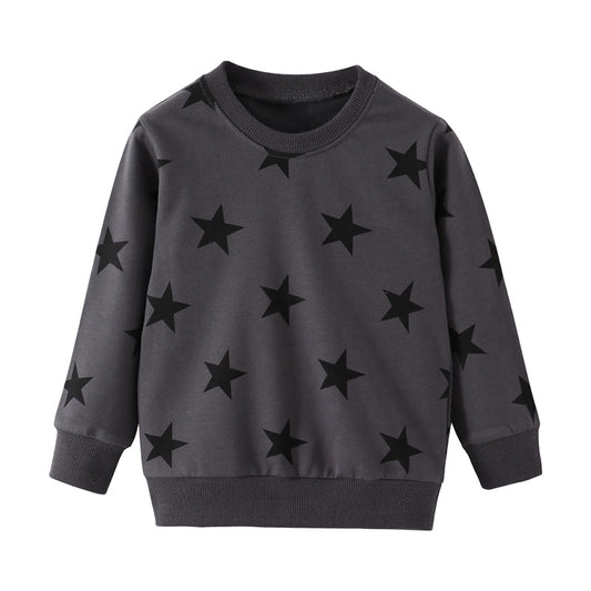 Kid Boys Star Print Hoodies&Swearshirts