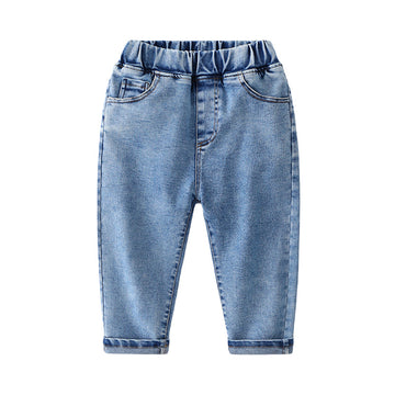 Cute Baby Kid Boys Letters Print Pants Jeans